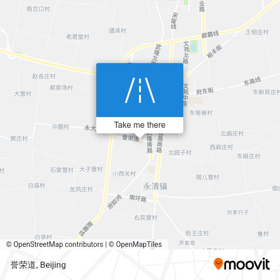 誉荣道 map
