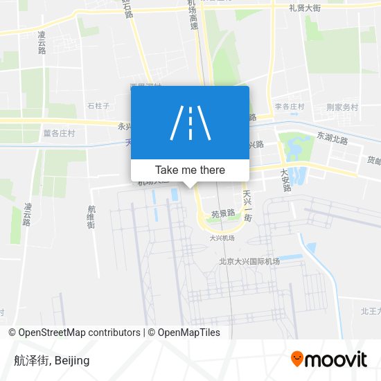 航泽街 map