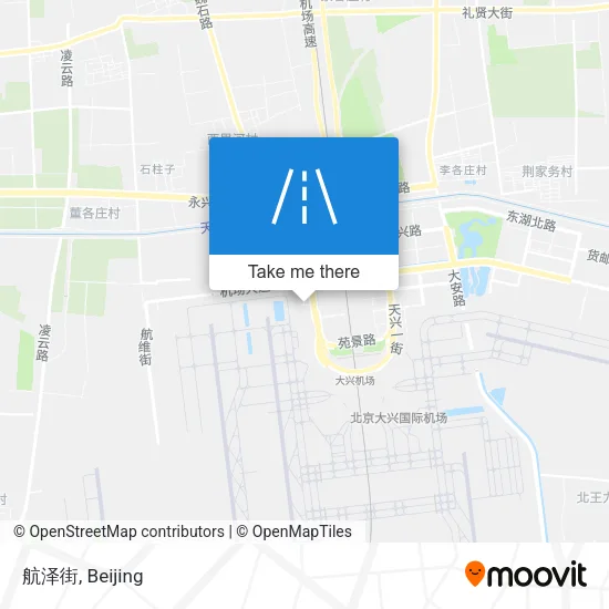 航泽街 map