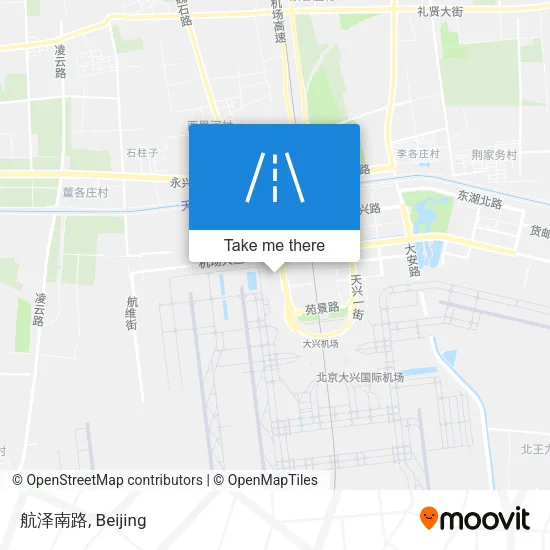 航泽南路 map