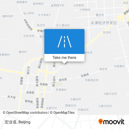 宏业道 map