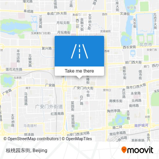 核桃园东街 map