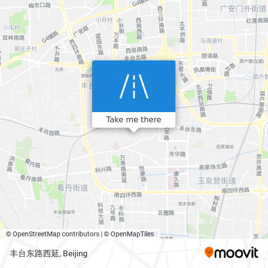 丰台东路西延 map