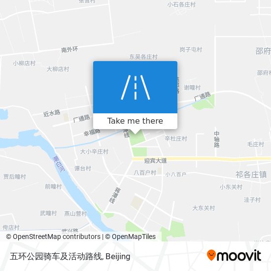 五环公园骑车及活动路线 map