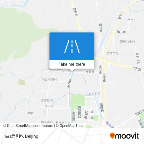 白虎涧路 map