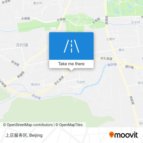 上店服务区 map