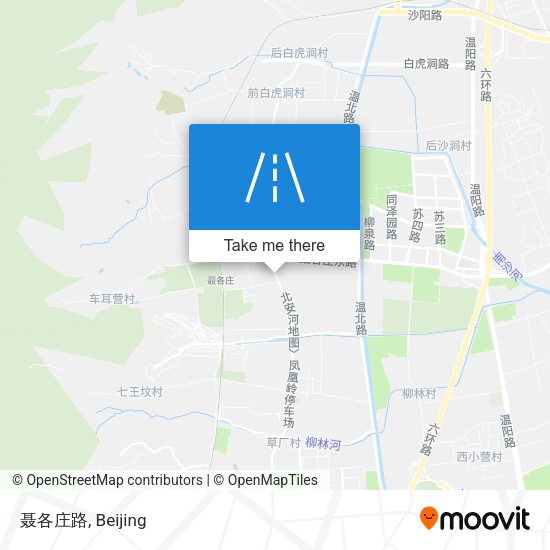 聂各庄路 map