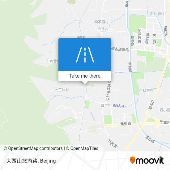 大西山旅游路 map