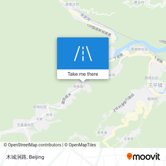 木城涧路 map
