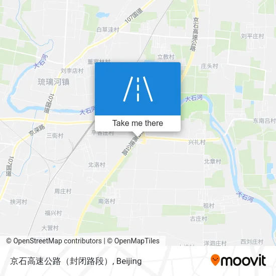 京石高速公路（封闭路段） map
