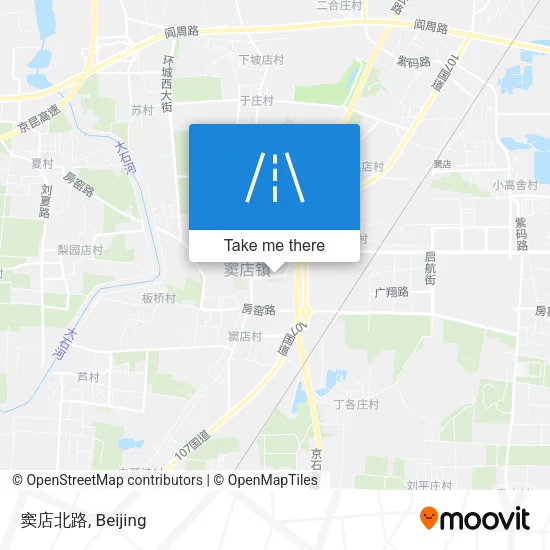 窦店北路 map