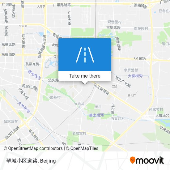 翠城小区道路 map