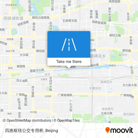 四惠枢纽公交专用桥 map