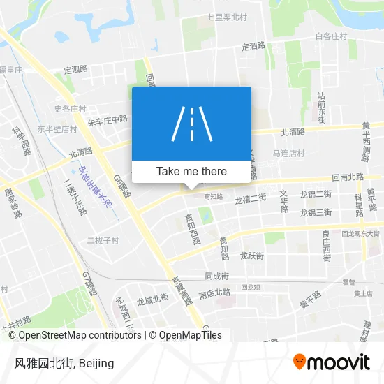 风雅园北街 map