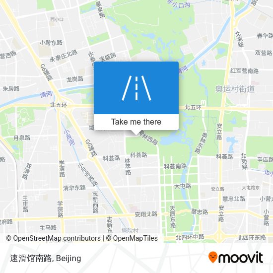 速滑馆南路 map