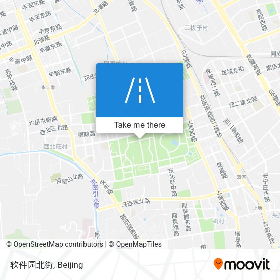 软件园北街 map
