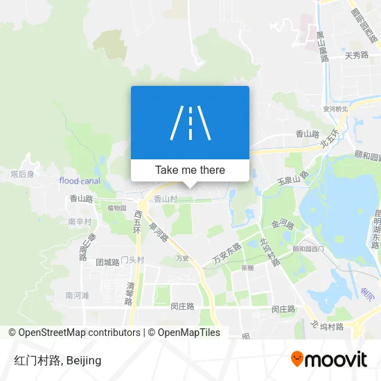 红门村路 map