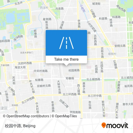校园中路 map