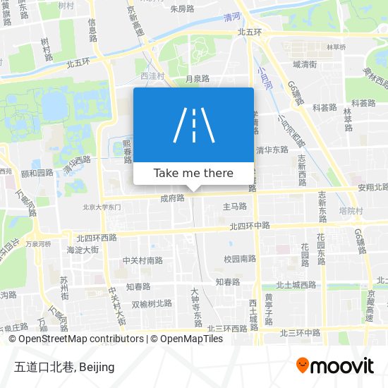 五道口北巷 map