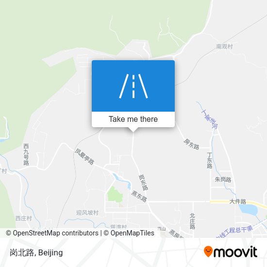 岗北路 map