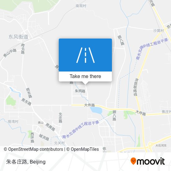 朱各庄路 map