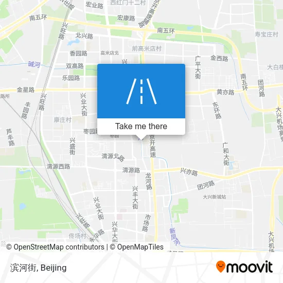 滨河街 map