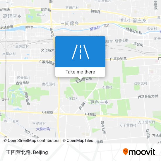 王四营北路 map