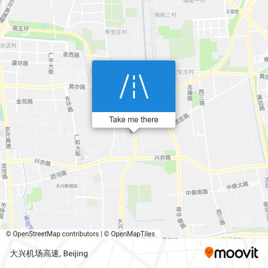 大兴机场高速 map