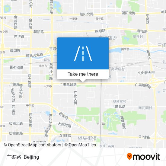 广渠路 map