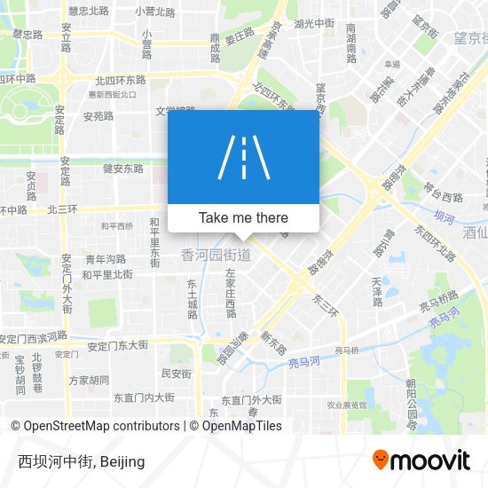 西坝河中街 map