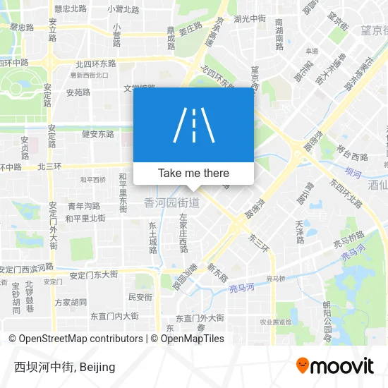 西坝河中街 map