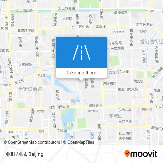 张旺胡同 map