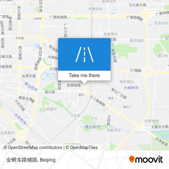 金蝉东路辅路 map