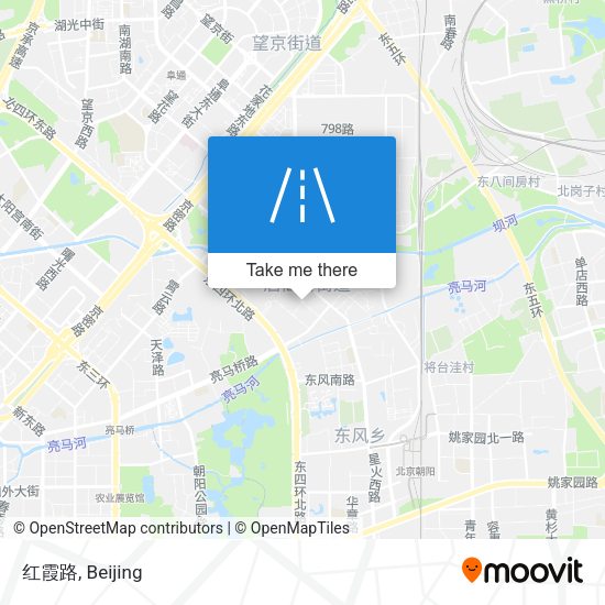 红霞路 map