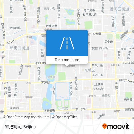 锥把胡同 map