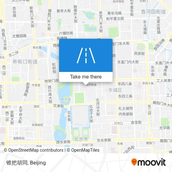 锥把胡同 map