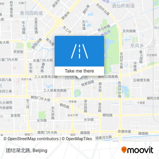 团结湖北路 map