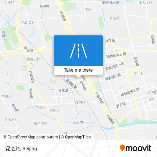 昆仑路 map