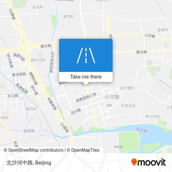 北沙河中路 map