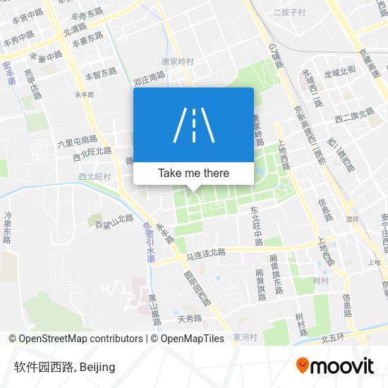 软件园西路 map