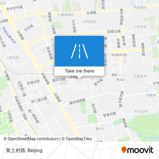 黄土村路 map