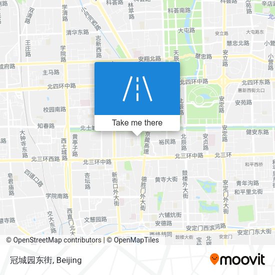 冠城园东街 map