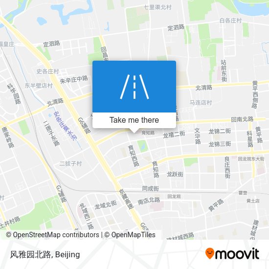 风雅园北路 map