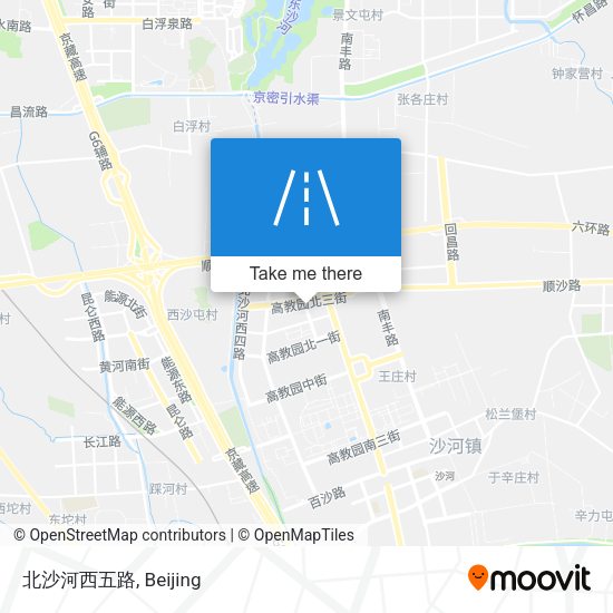 北沙河西五路 map