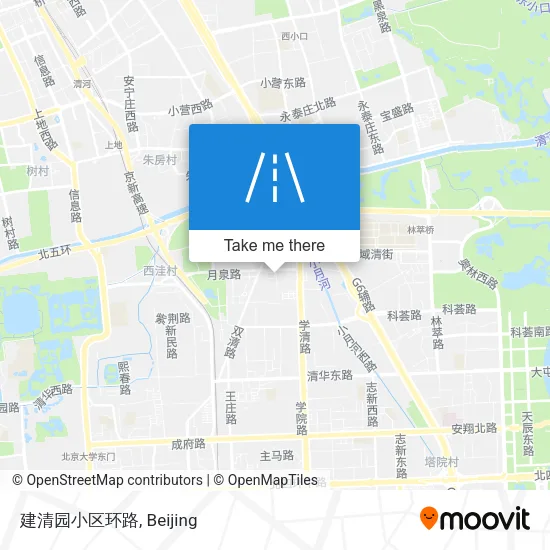 建清园小区环路 map