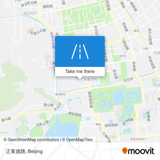 正黄旗路 map