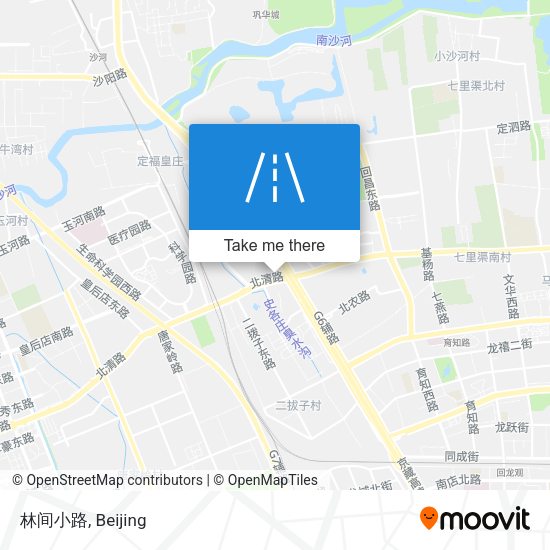 林间小路 map