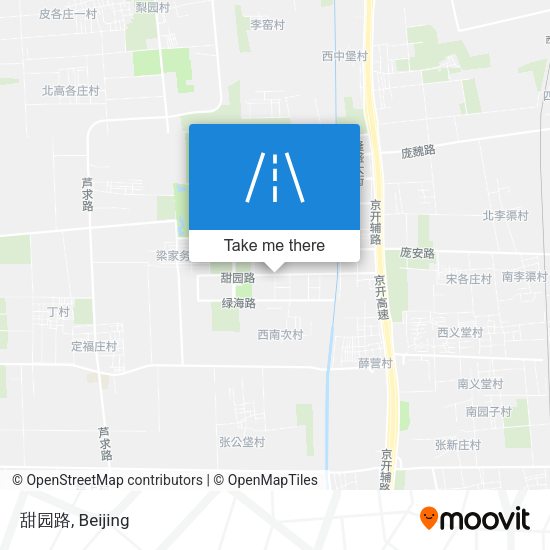 甜园路 map