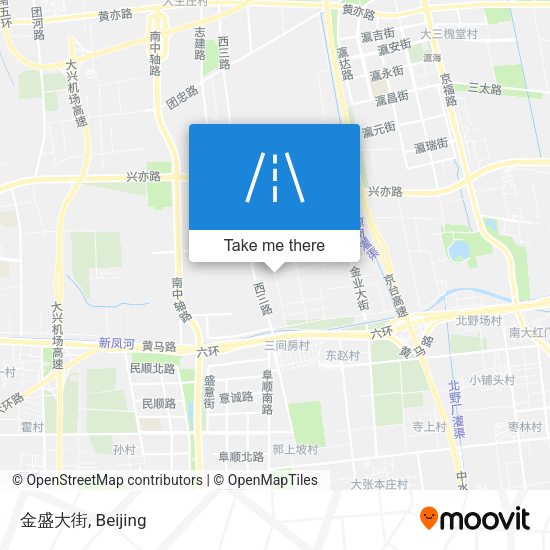 金盛大街 map