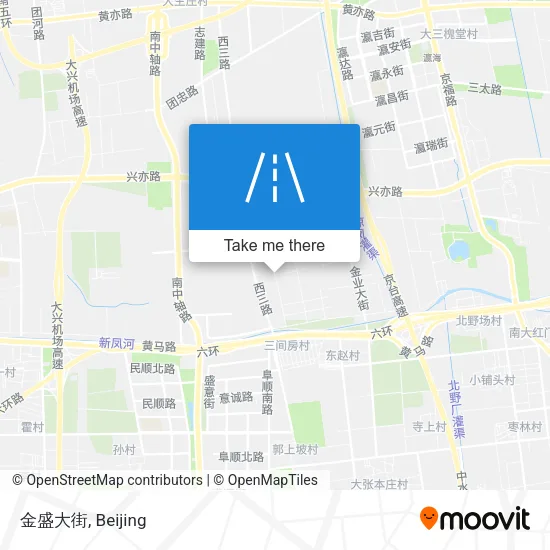 金盛大街 map